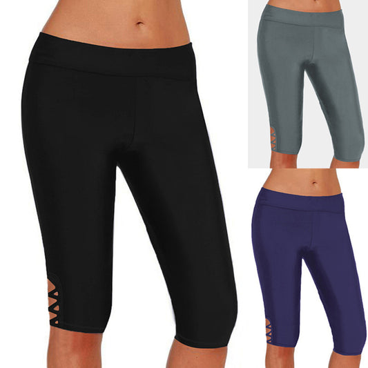Dame funktionsleggings med moderigtig cut-out design Stilla