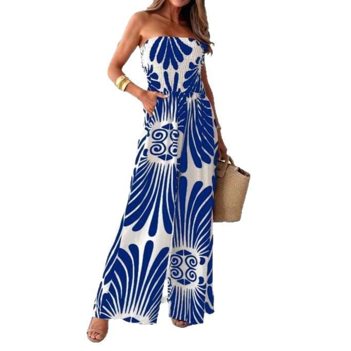 Dame Horizontale Striped Jumpsuit Stilla
