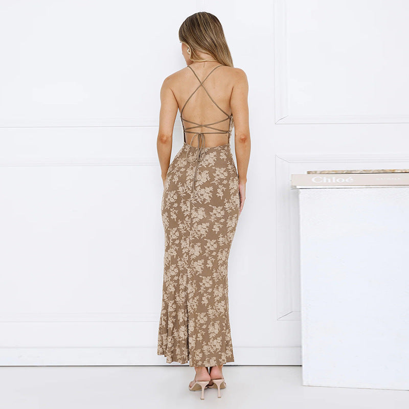 Dame Elegant Blomster Maxikjole Stilla