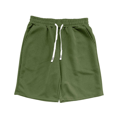 Herrer behagelige sportsshorts med elastisk talje og sidetaske Stilla