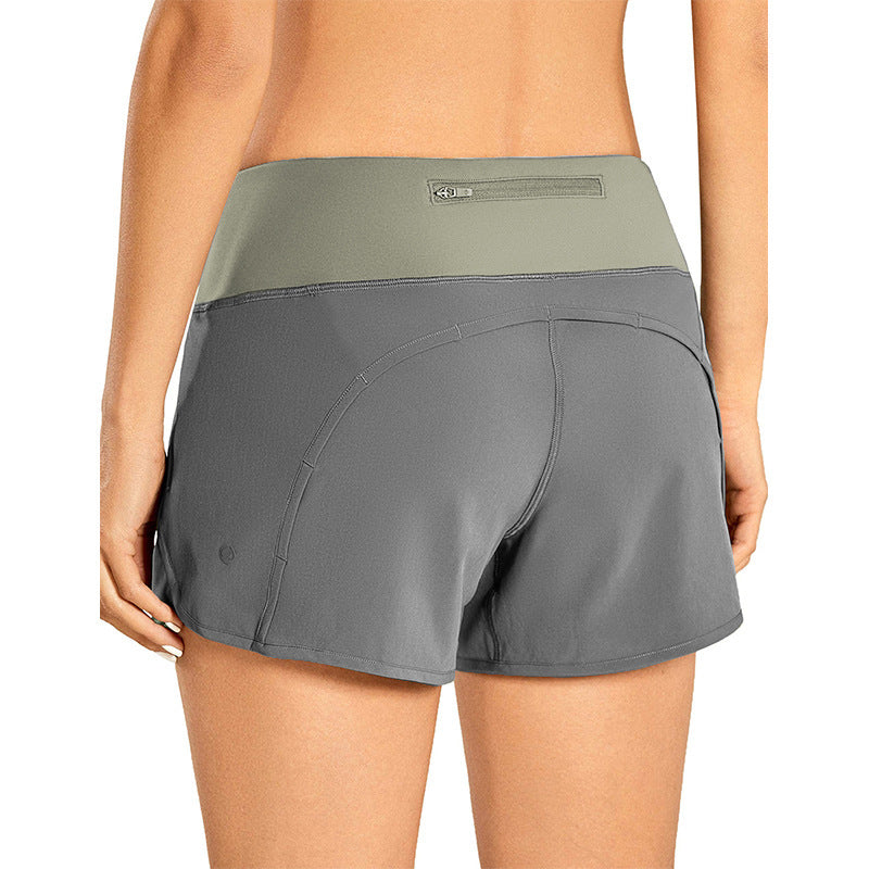 Dame Sporty shorts med højt talje lavet af åndbart materiale Stilla
