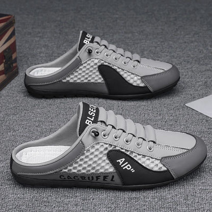 Herre Let Slip-On Fritids Sneakers med Åndbart Mesh-Design Stilla