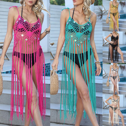 Dame hæklet frynse badetøj Stilla