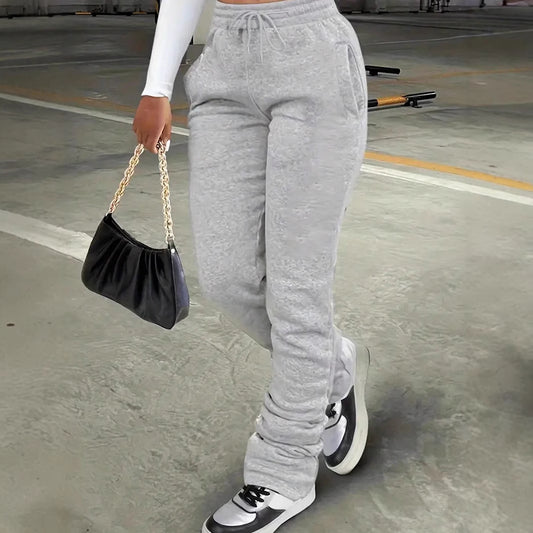 Dame Behagelige Fleece Joggingbukser Stilla