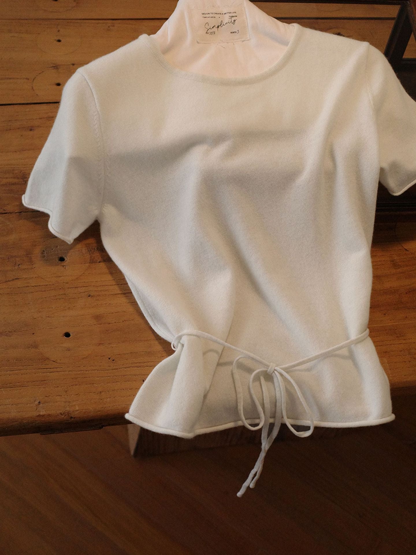 Dame afslappet overdel med taljerbar bælte og behagelig pasform Stilla