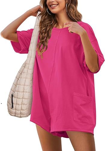 Stilla | Rygløs Sommer Løs V-Hals Jumpsuit Shorts