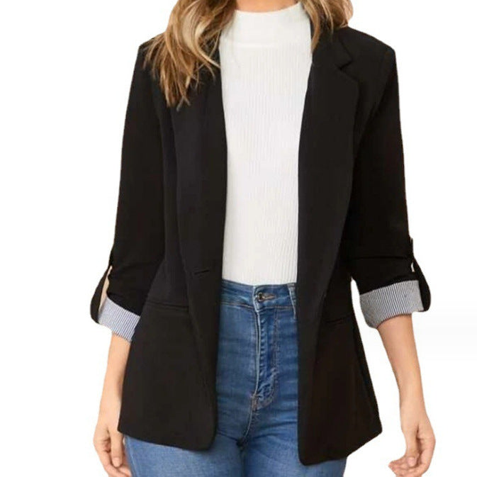 Dame elegant business-blazer med moderne snit Stilla