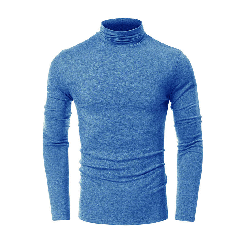 Herren Turtleneck-Shirt i høj kvalitets, elastisk bomuldsblanding Stilla