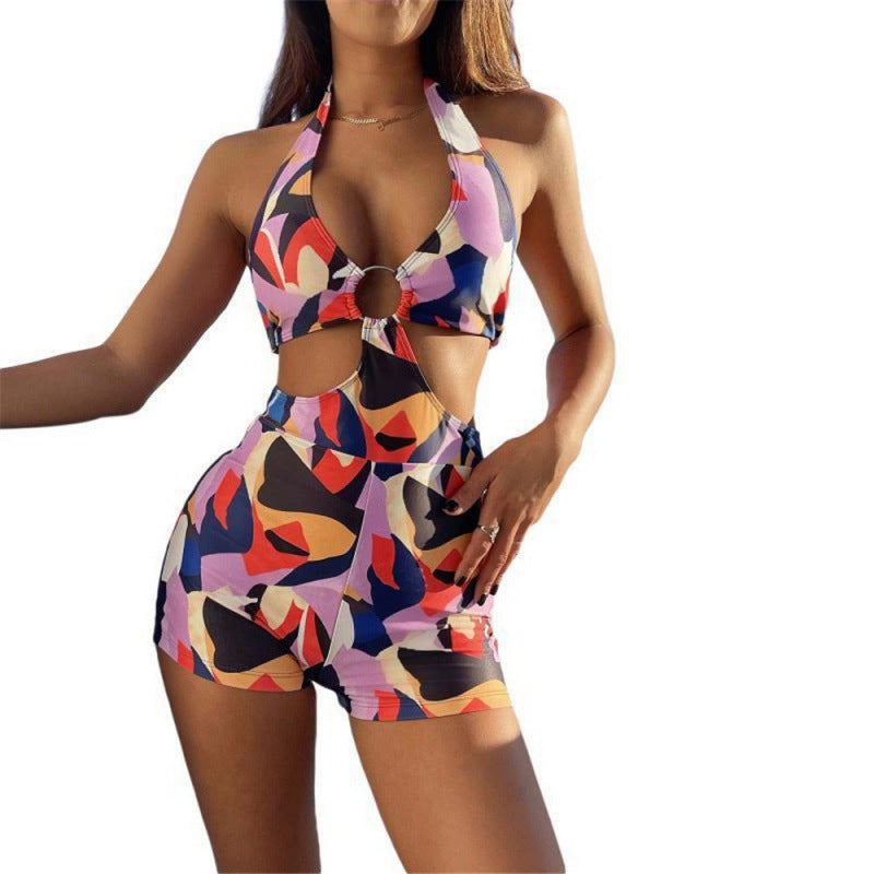 Dame Cut-Out Badedragt med moderigtigt ringdetalje Stilla