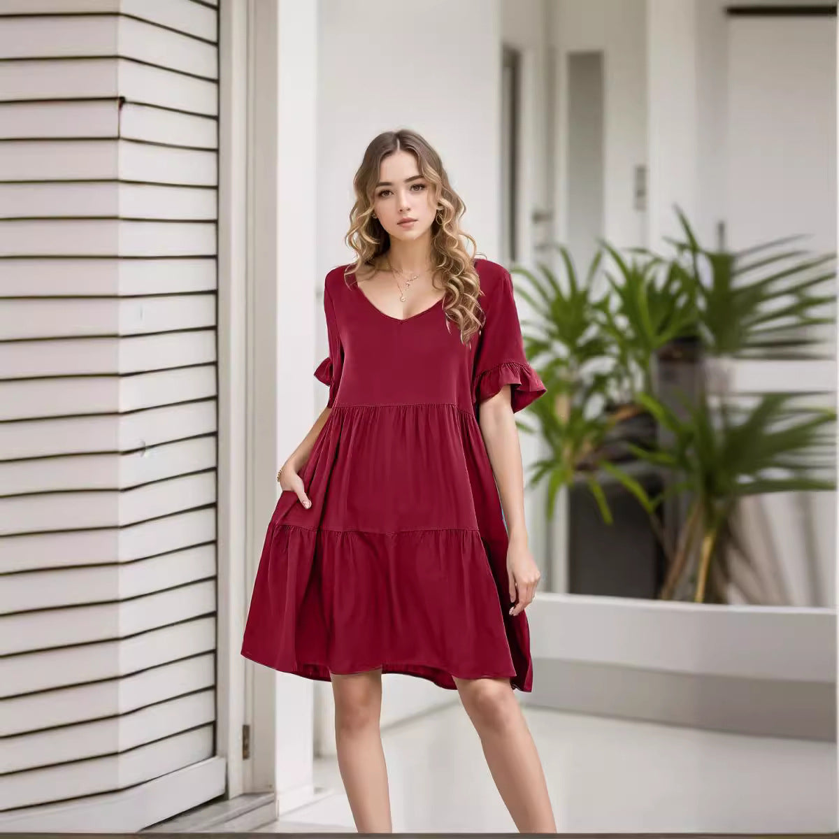 Dame afslappet aftenkjole Stilla