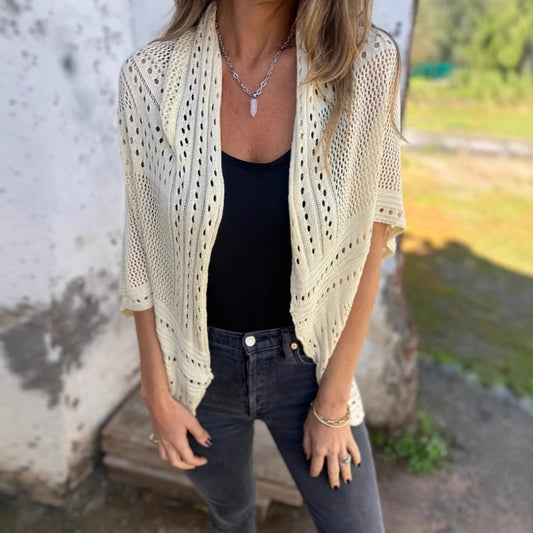 Dame let åben strik cardigan Stilla