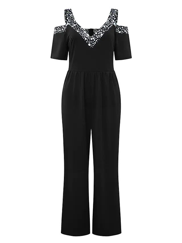 Dame Off-Shoulder Plissé Jumpsuit Stilla