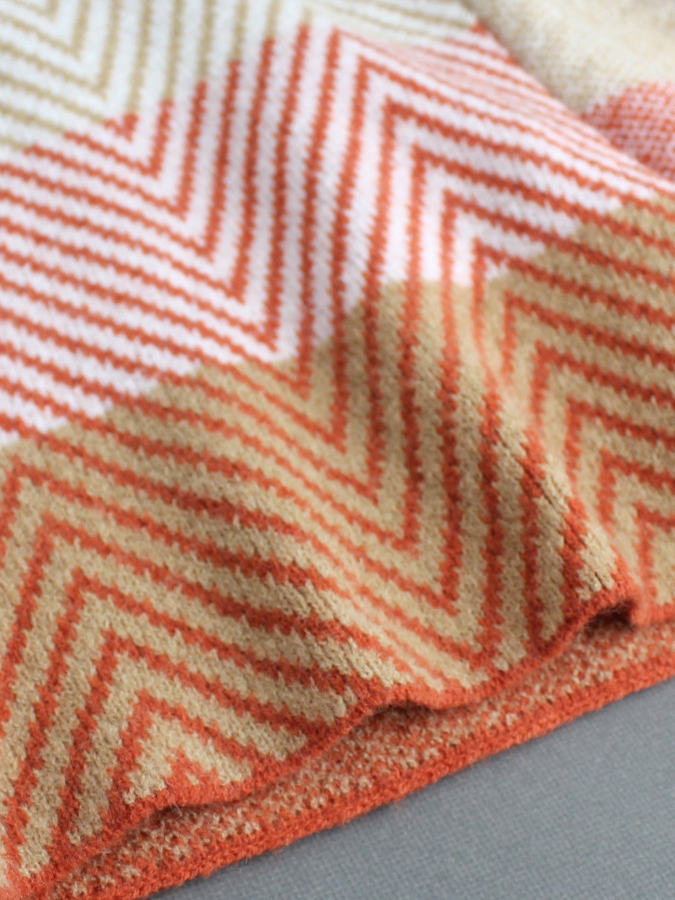 Dame afslappet cardigan med geometrisk mønster Stilla