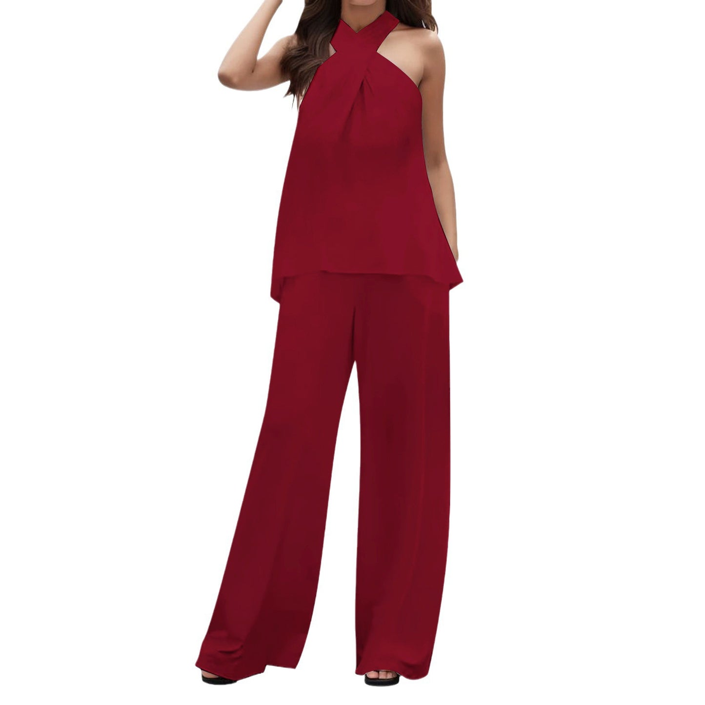 Dame Elegant og luftig jumpsuit med genanvendt stof Stilla