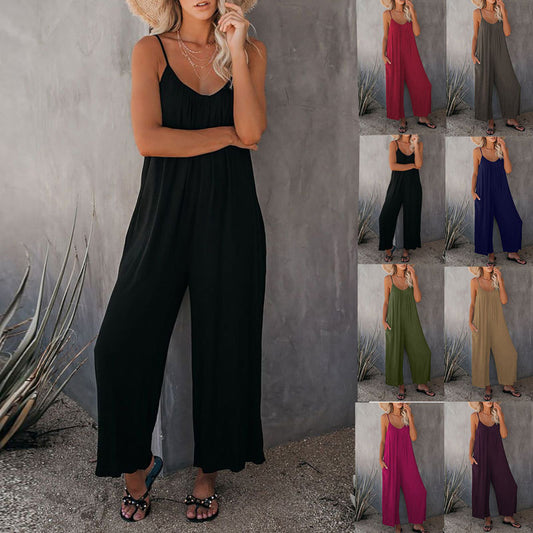 Dame Elegant Ærmeløs Jumpsuit Stilla
