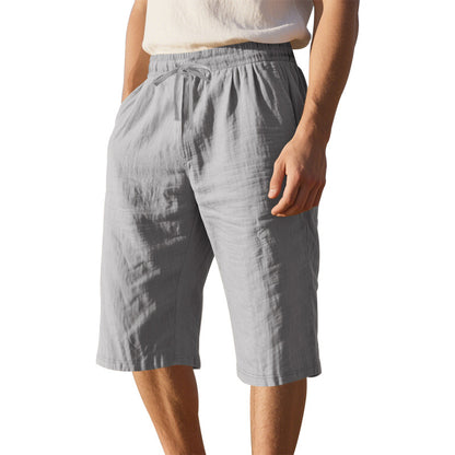 Herrer casual sommer-shorts med elastisk talje og praktiske sidelommer Stilla