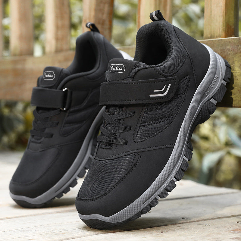 Herre outdoor sneakers med skridsikker sål og justerbar velcro Stilla