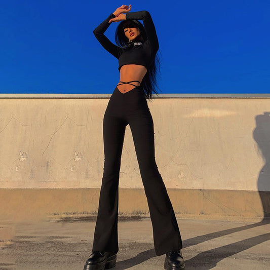 Dame Figurformet Jumpsuit med sidelukning og langt ben Stilla