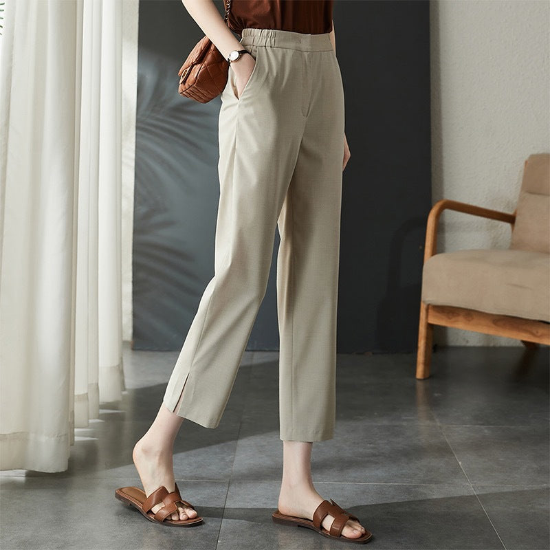 Dame elegant bukser med høj talje og moderne snit Stilla