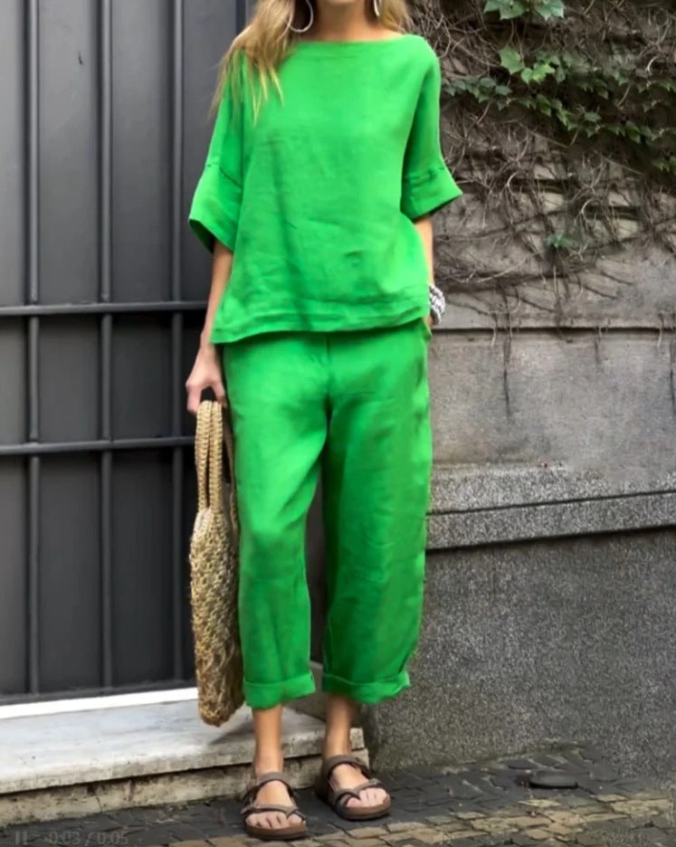 Dame afslappet sommeroutfit Stilla