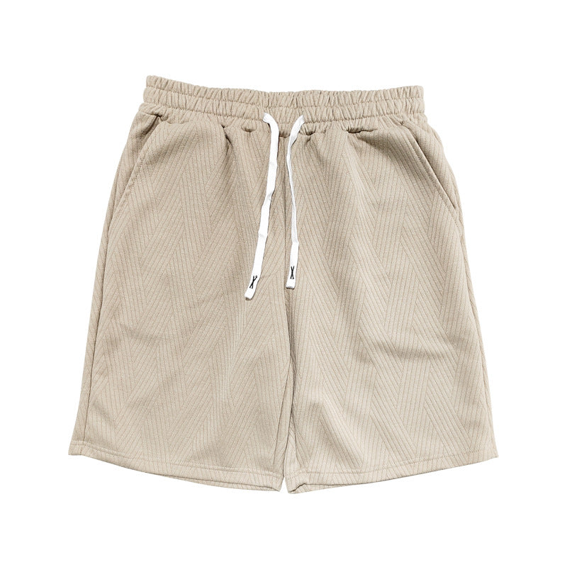 Herrer behagelige sportsshorts med elastisk talje og sidetaske Stilla