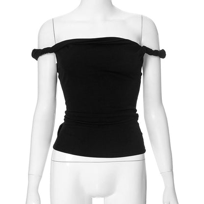 Dame Off-Shoulder Bodysuit med Draperet Design Stilla