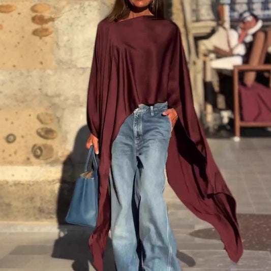 Dame Elegant kaftan-top med flydende ærmer Stilla