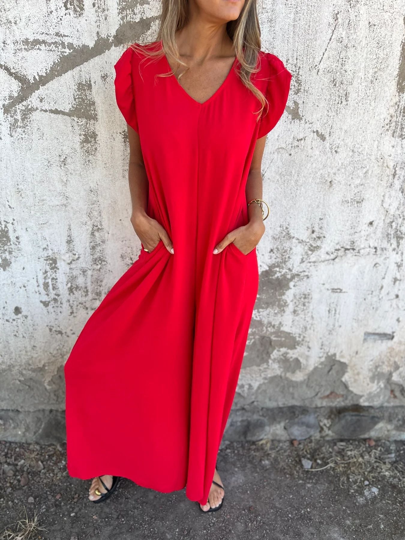 Stilla | Trendy Kvinder Forår Leopard Print Flutter Ærme Jumpsuit