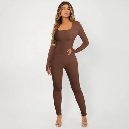 Dame sømløs bodysuit med elegant snit og lange ærmer Stilla