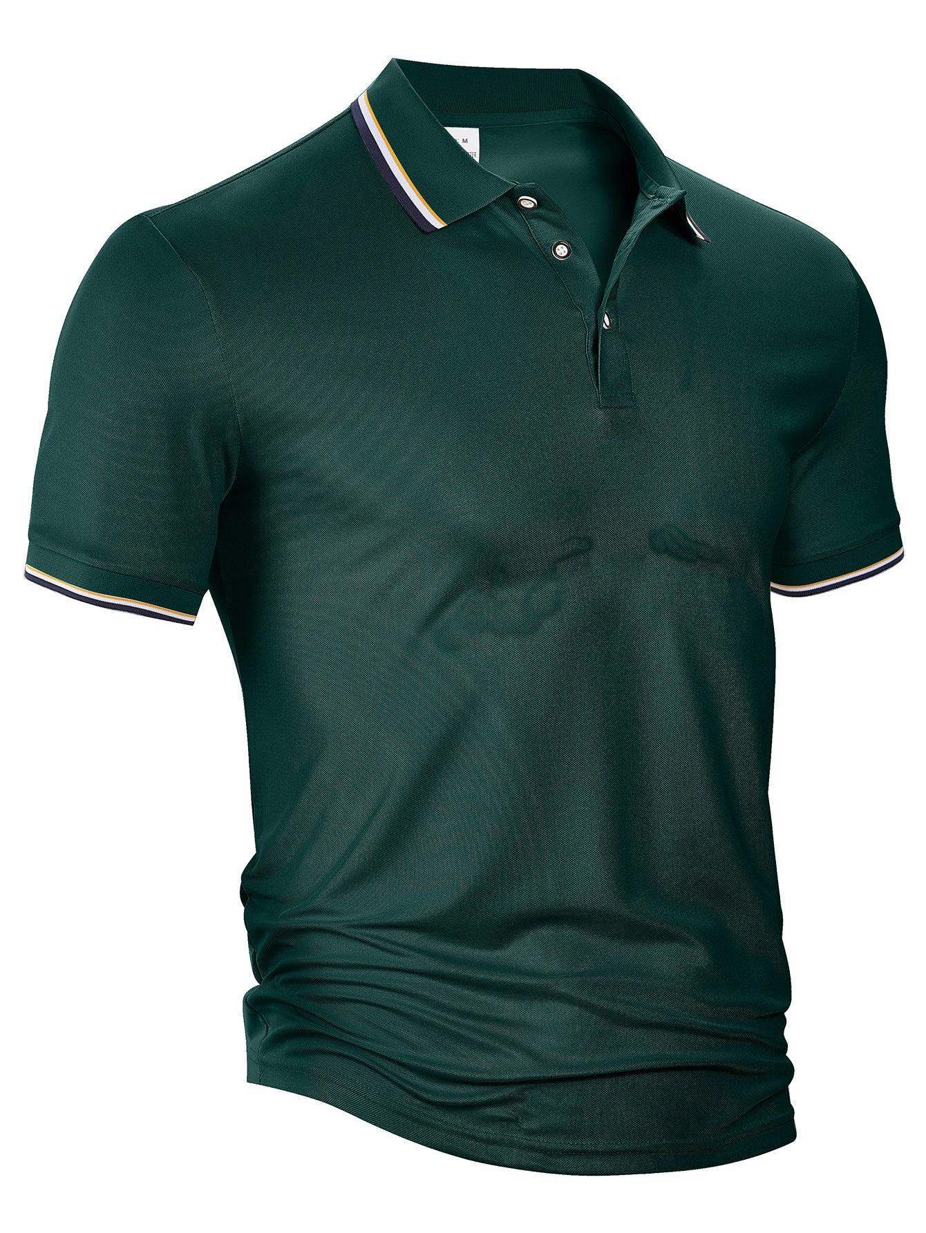 Herrer polo t-shirt med åndbar struktur og modige accenter Stilla