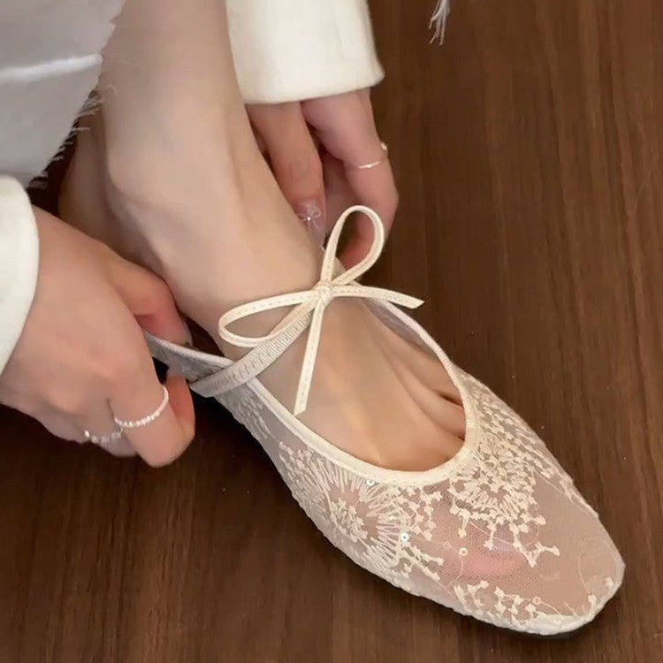 Dame Dekorative Spidse Ballet-Flade Stilla