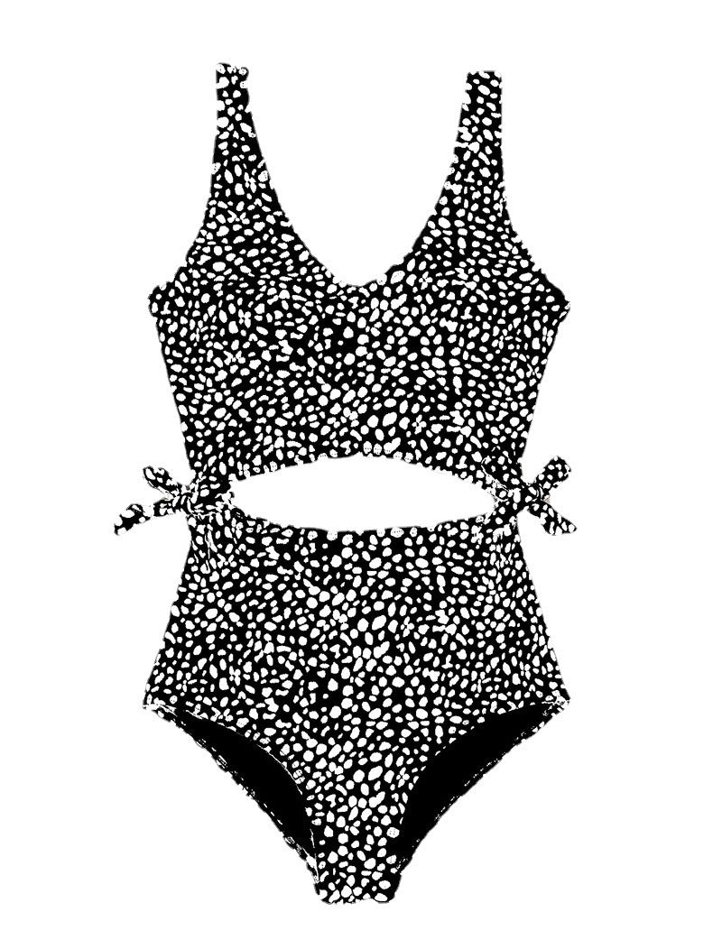 Dame Cut-Out Design Højskåret Badedragt Stilla