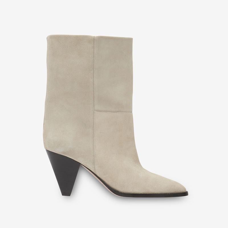 Femme High-Stiletto Denim Ankestävler med Sculpted Heel Stilla