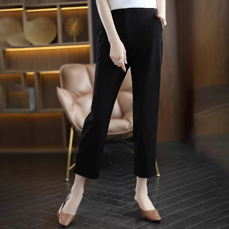 Dame elegant Chino-bukser med høj talje og afslappet silhuet Stilla