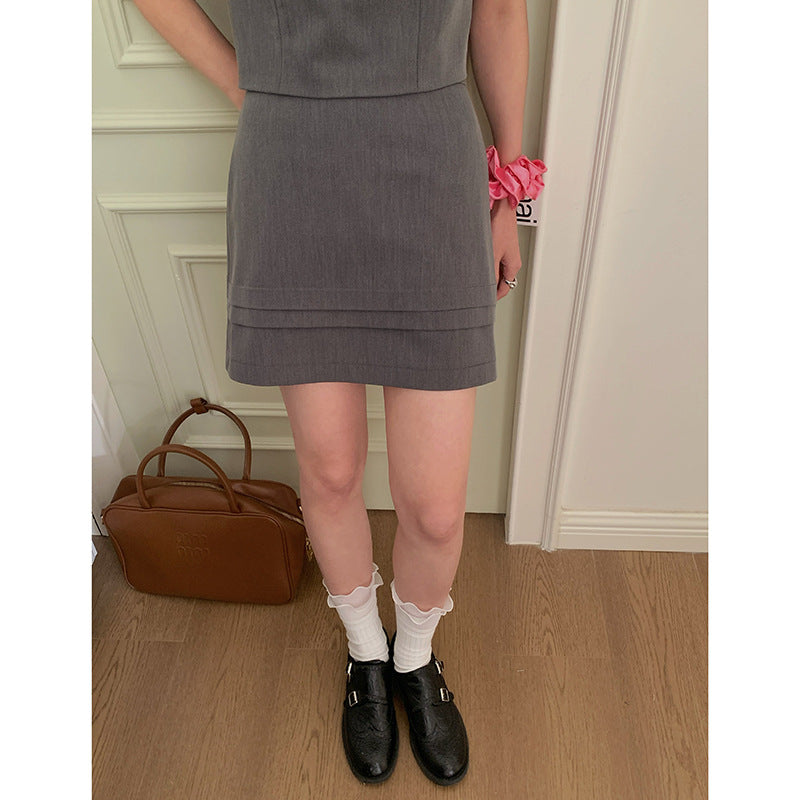 Dame elegant A-linie kjole med firkantet halsudskæring og dekorative sløjfer Stilla