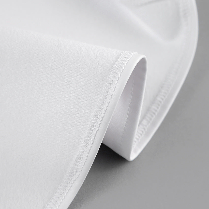 Dame A-linje nederdel i flydende stof med svajende kant Stilla