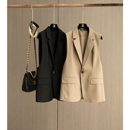 Dame elegant Blazer vest med moderne snit og praktiske lommer Stilla