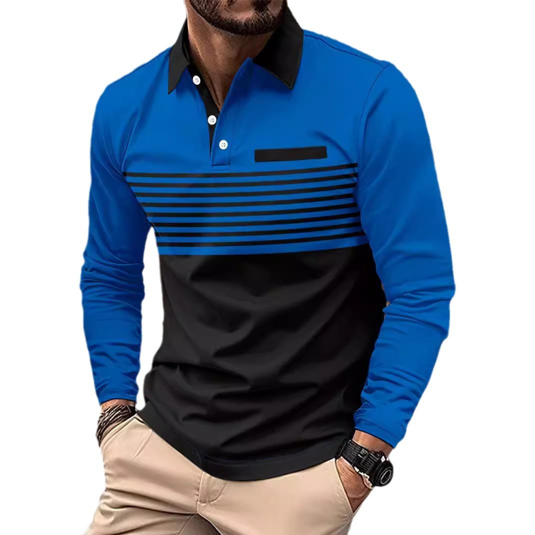 Herre Langærmet Polo T-shirt Stilla