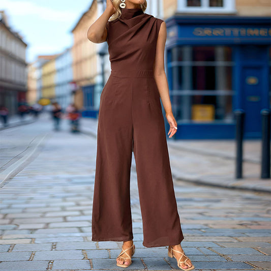 Dame Elegant Asymmetrisk Jumpsuit Stilla