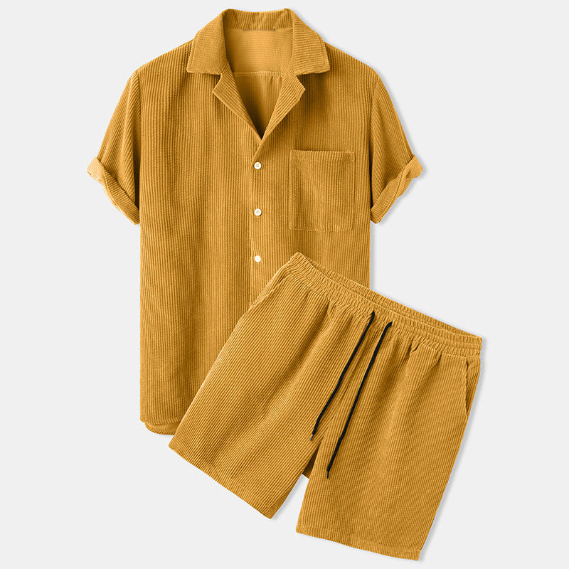 Dame komfortabelt pyjamasæt med elegant krave og elastisk bund Stilla