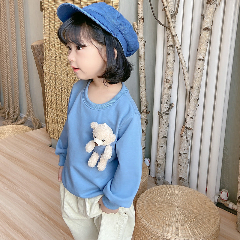 Børne Sweatshirt med adorabelt Teddy Bjørn Design Stilla