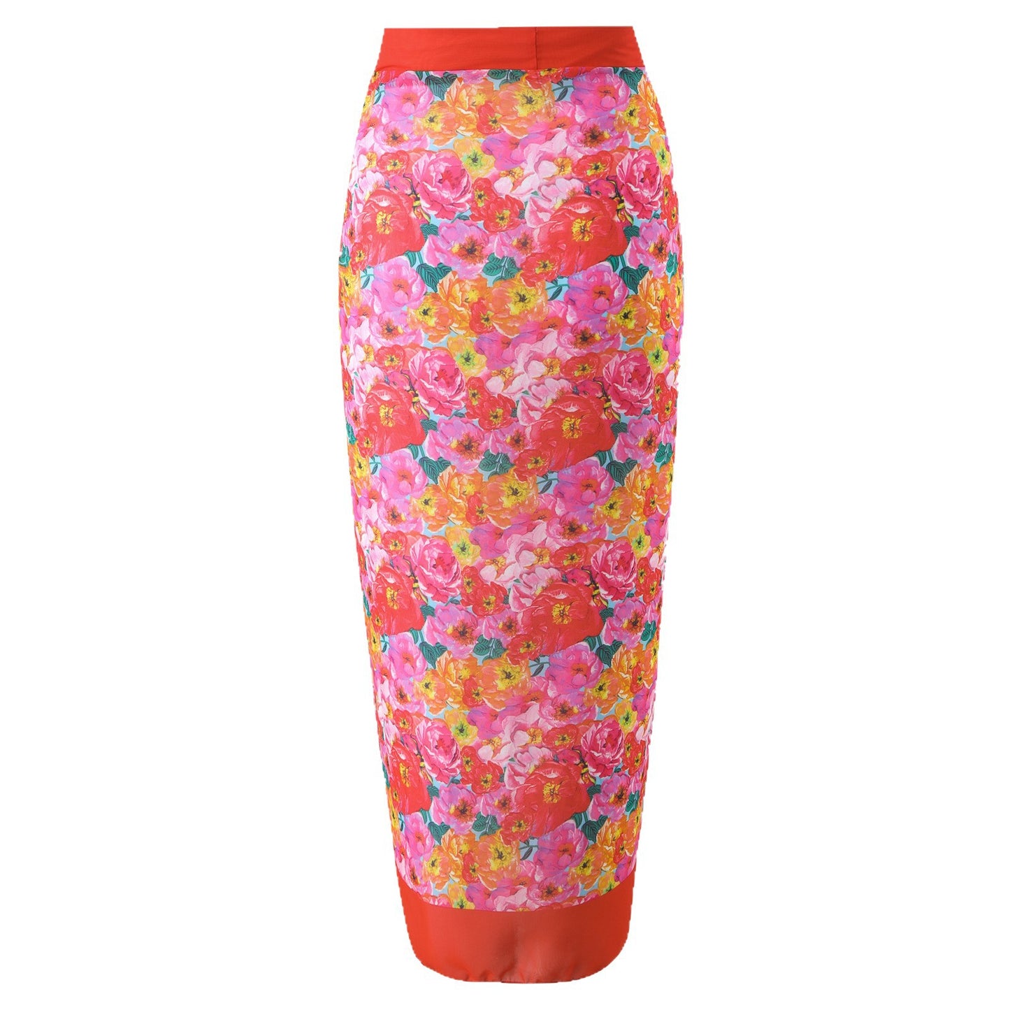 Dame badedragtsæt med blomster ruffle design og matchende omslag nederdel Stilla