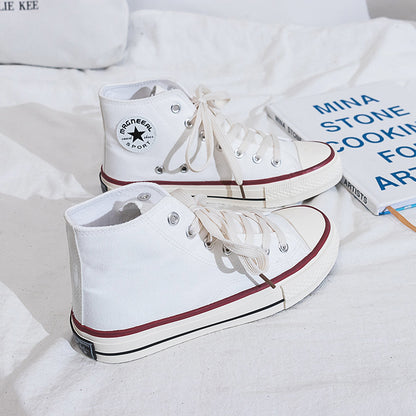 Dame Høje Sneakers i klassisk Canvas-stil med forstærket såleprofil og åndbart indre Stilla