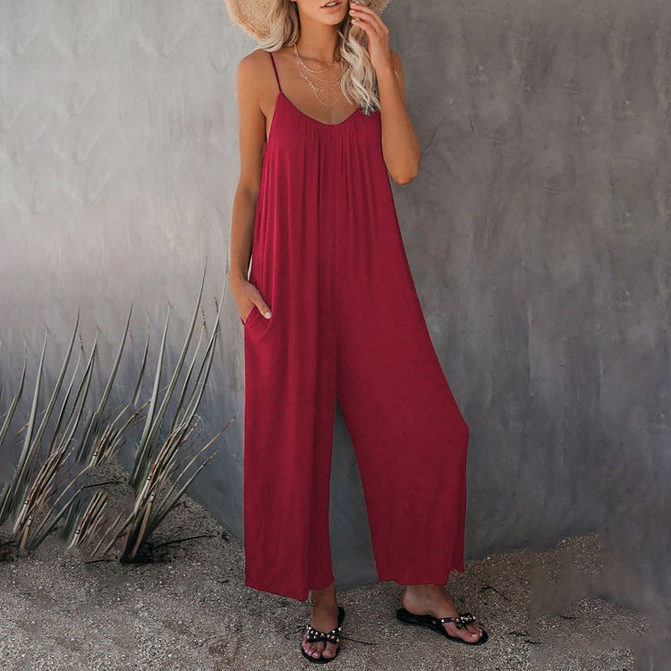 Dame Elegant Ærmeløs Jumpsuit Stilla