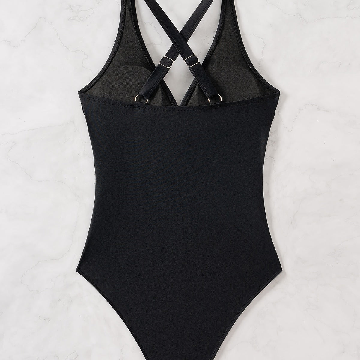 Dame elegant badedragt med raffineret indpakningslook og flatterende V-udskæring Stilla