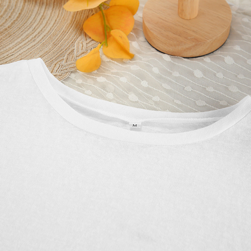 Dame afslappet langærmet natkjole i let materiale med struktureret design Stilla