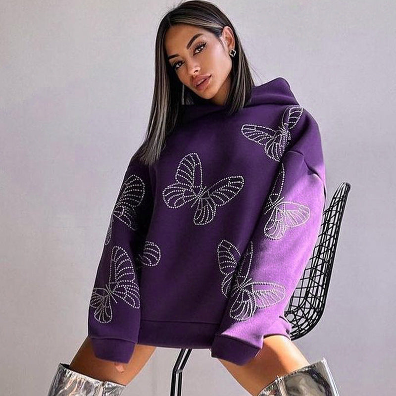 Stilla | Butterfly Casual Loose Hoody