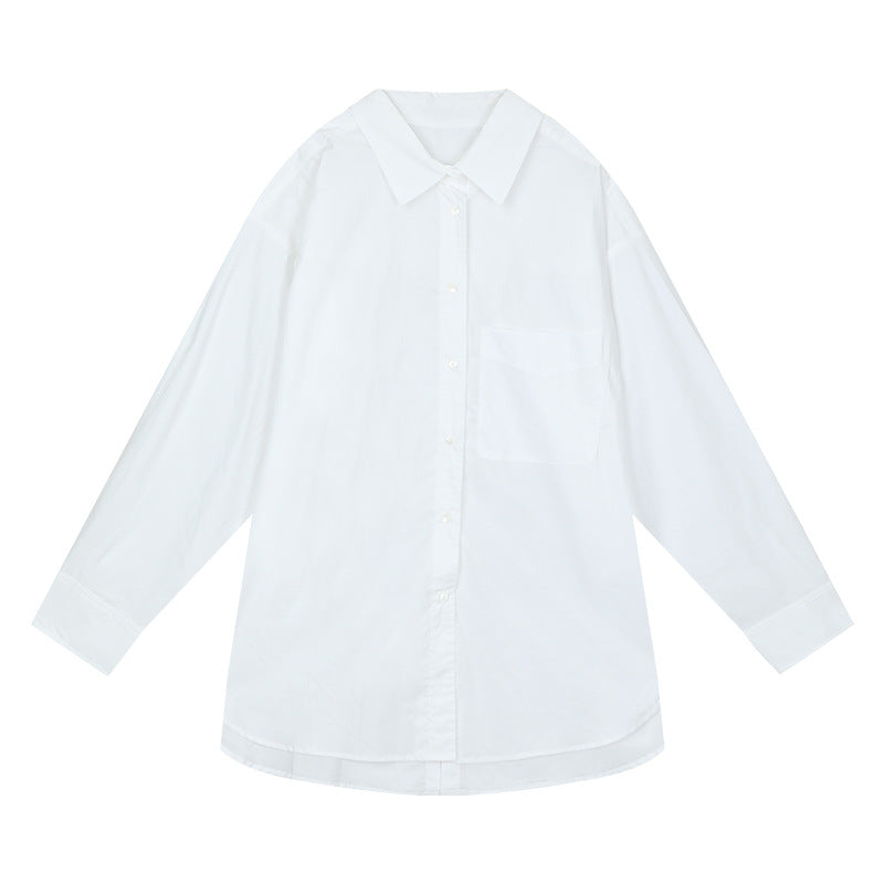 Dame afslappet bluse med moderne snit og praktisk brystlomme Stilla