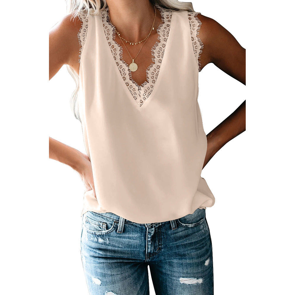 Dame spidse dekoreret blouse Stilla