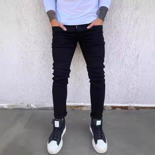 Herrer Slim Fit Jeans med komfortabelt strækmateriale og trendy design Stilla